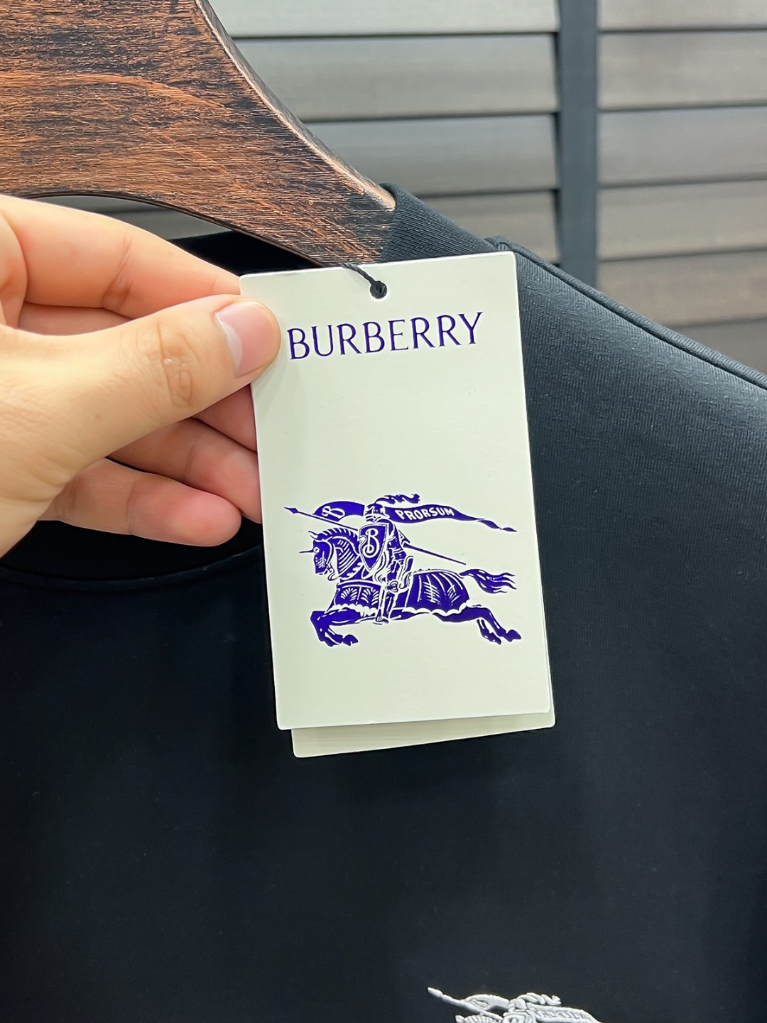 Burberry Couple Hoodie Cotton Black S-m-l-xl