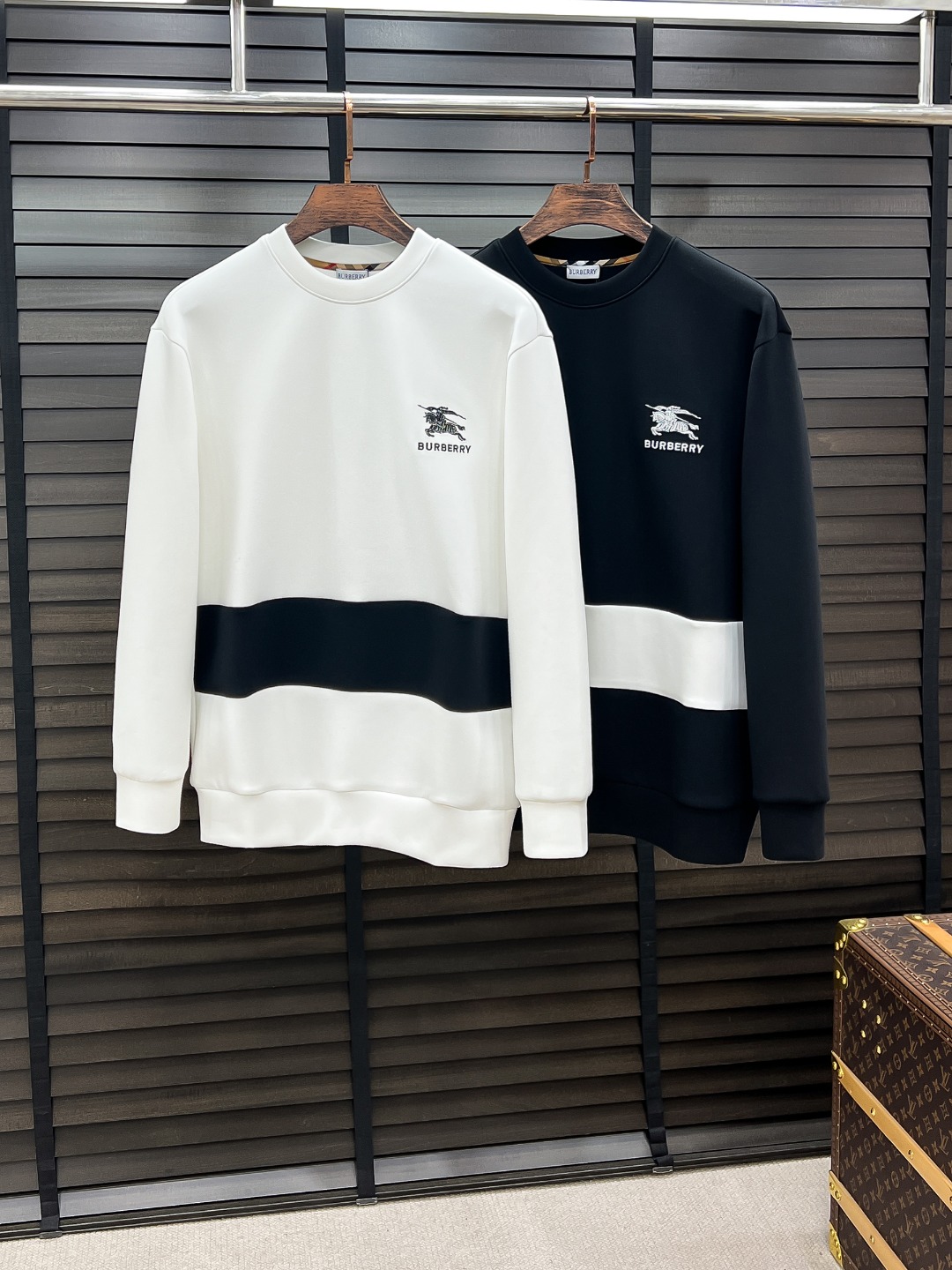 Burberry Couple Hoodie Cotton Black S-m-l-xl