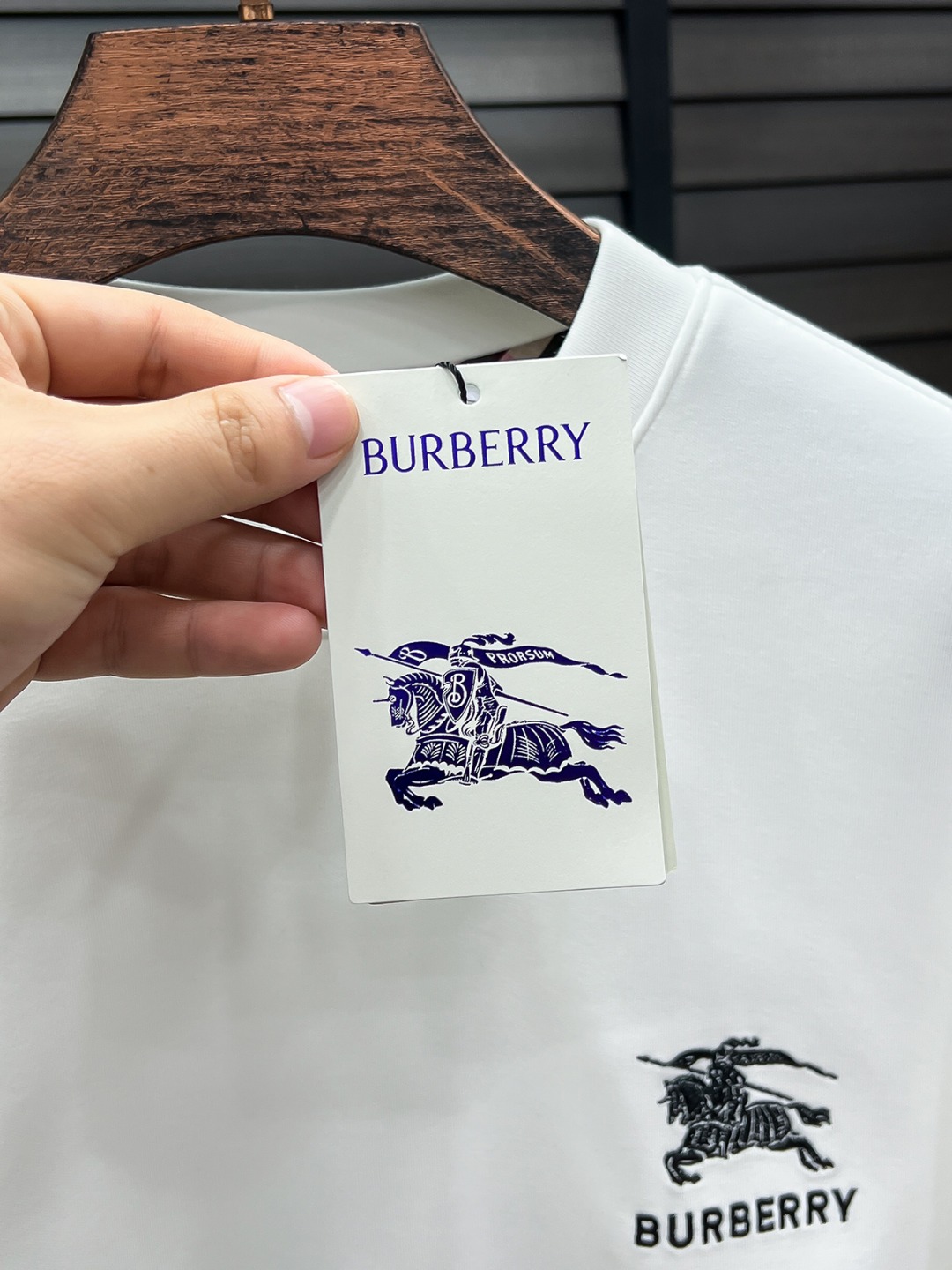 Burberry Couple Hoodie Cotton Black S-m-l-xl