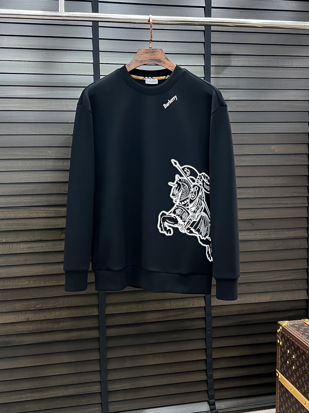 Burberry Couple Hoodie Cotton Black S-m-l-xl