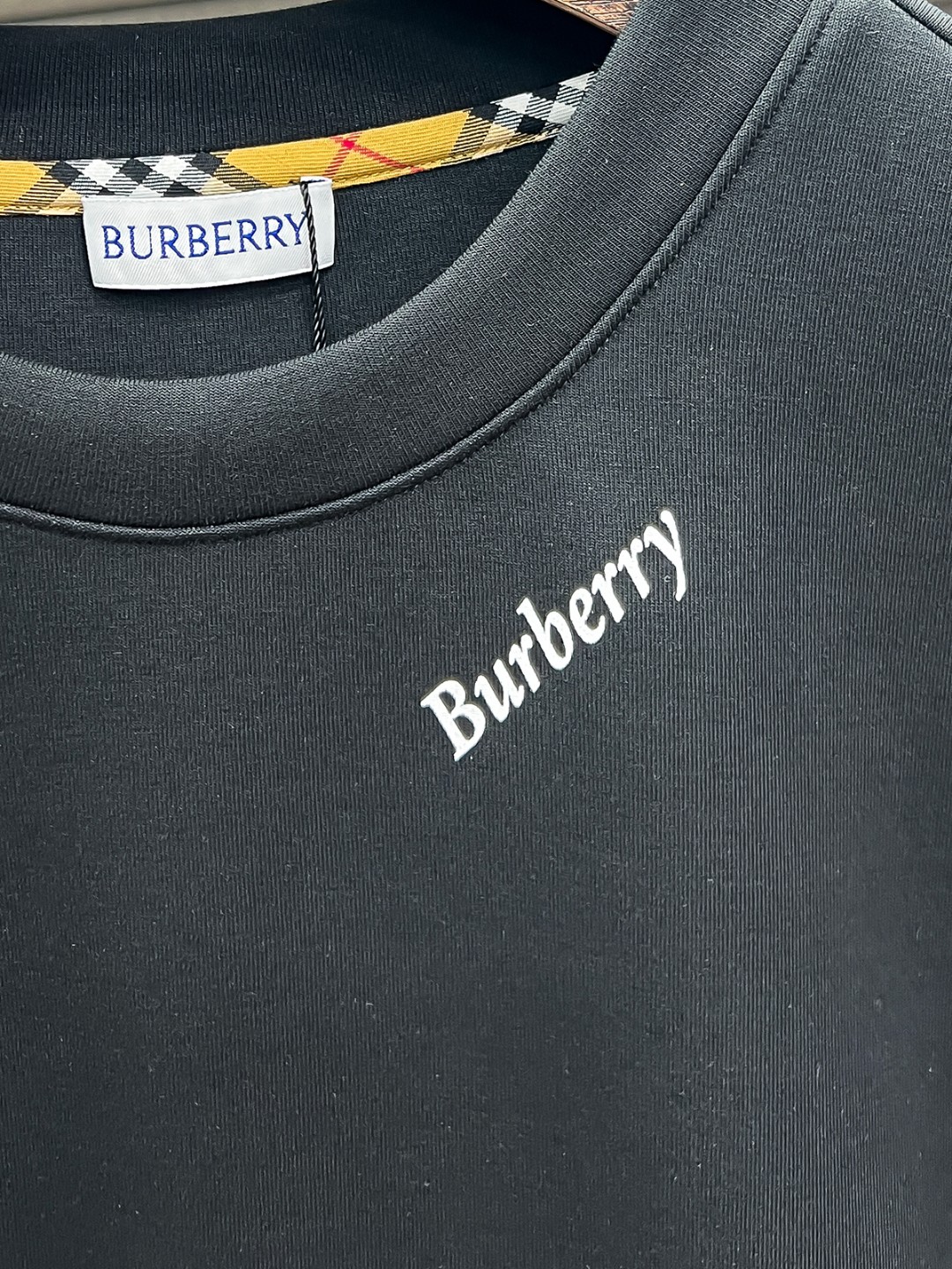 Burberry Couple Hoodie Cotton Black S-m-l-xl