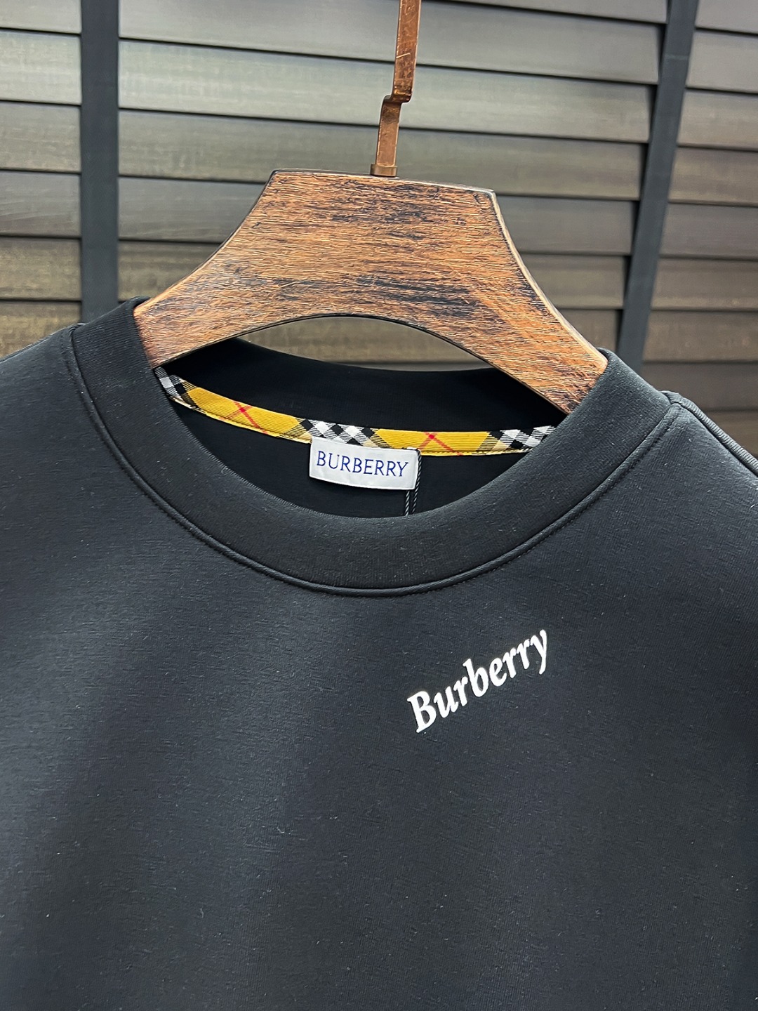 Burberry Couple Hoodie Cotton Black S-m-l-xl