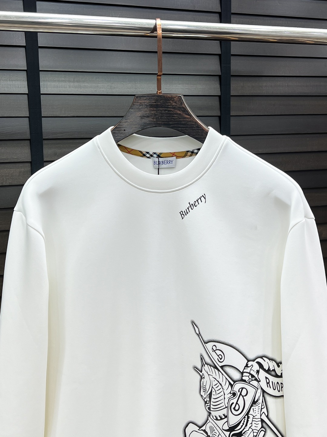 Burberry Couple Hoodie Cotton Black S-m-l-xl