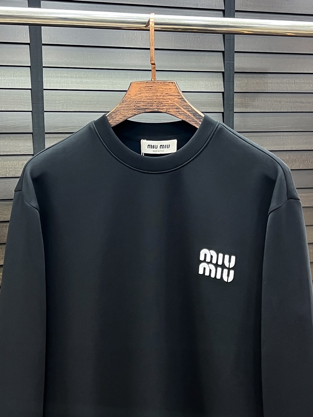 Miu Miu Couple Hoodie Cotton Black S-m-l-xl
