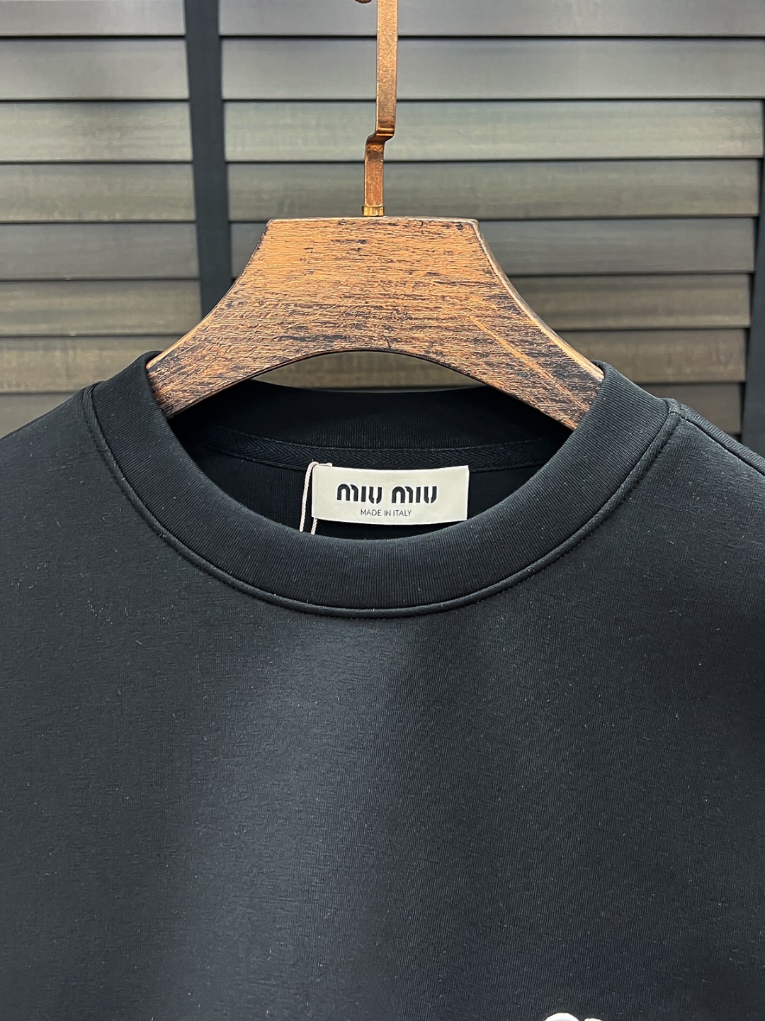 Miu Miu Couple Hoodie Cotton Black S-m-l-xl