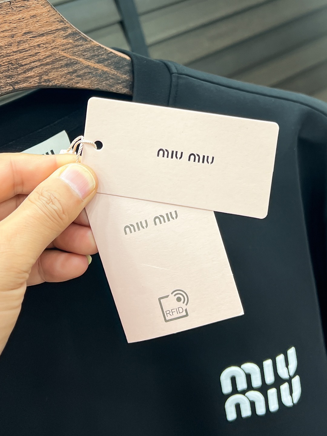 Miu Miu Couple Hoodie Cotton Black S-m-l-xl