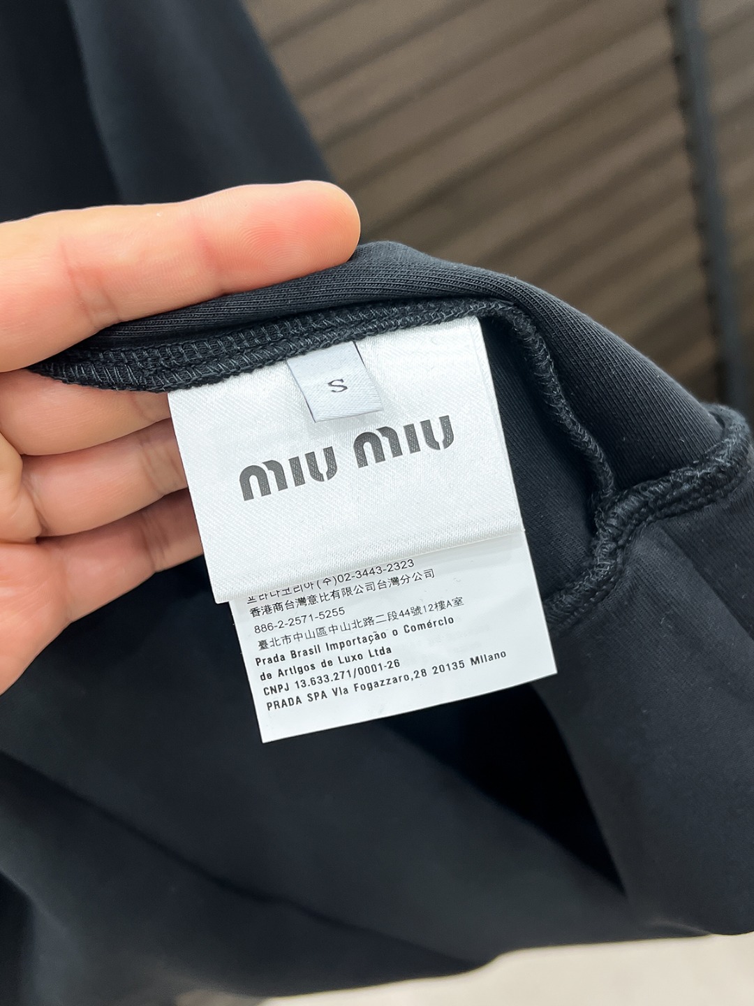 Miu Miu Couple Hoodie Cotton Black S-m-l-xl