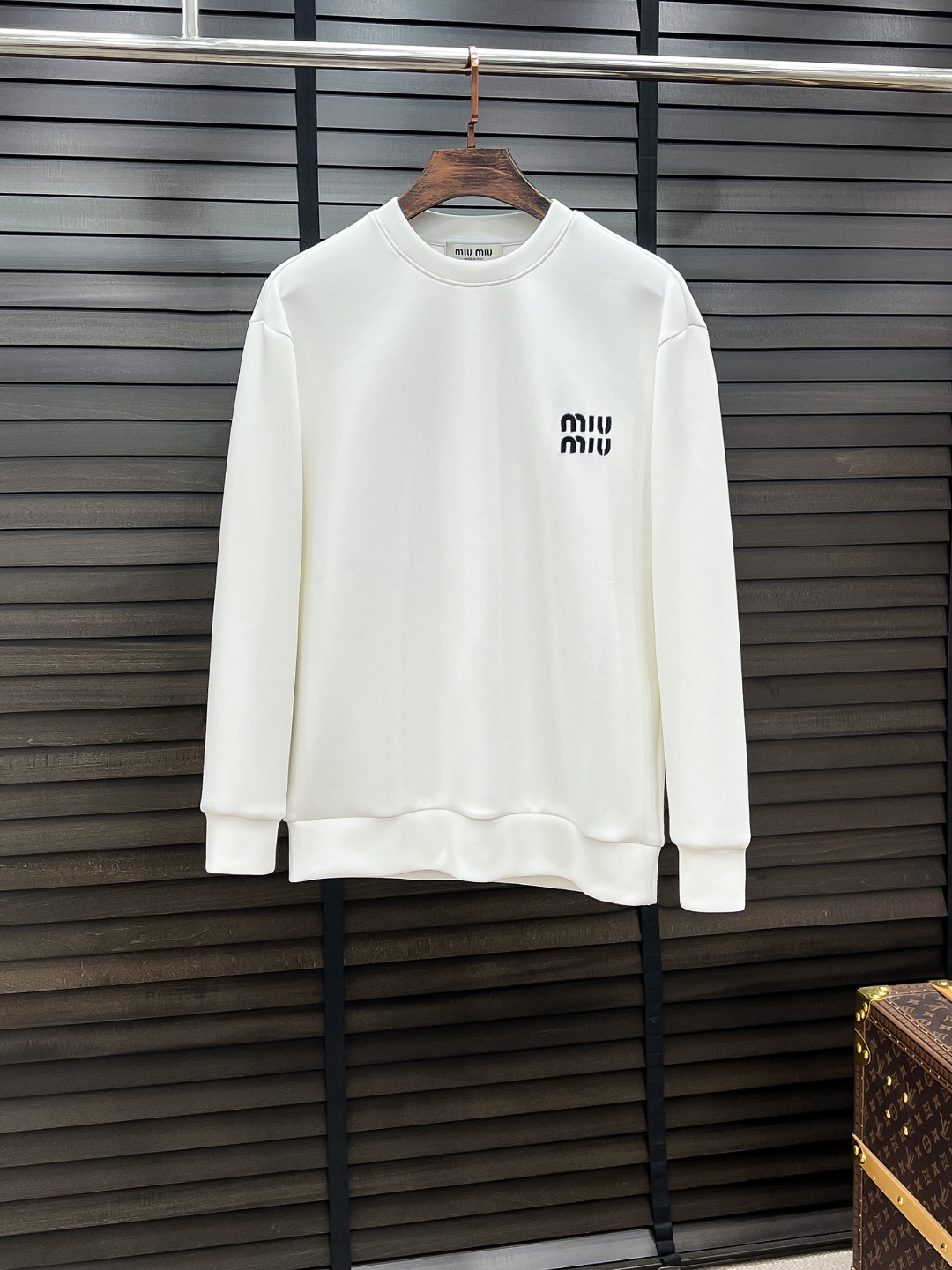 Miu Miu Couple Hoodie Cotton Black S-m-l-xl