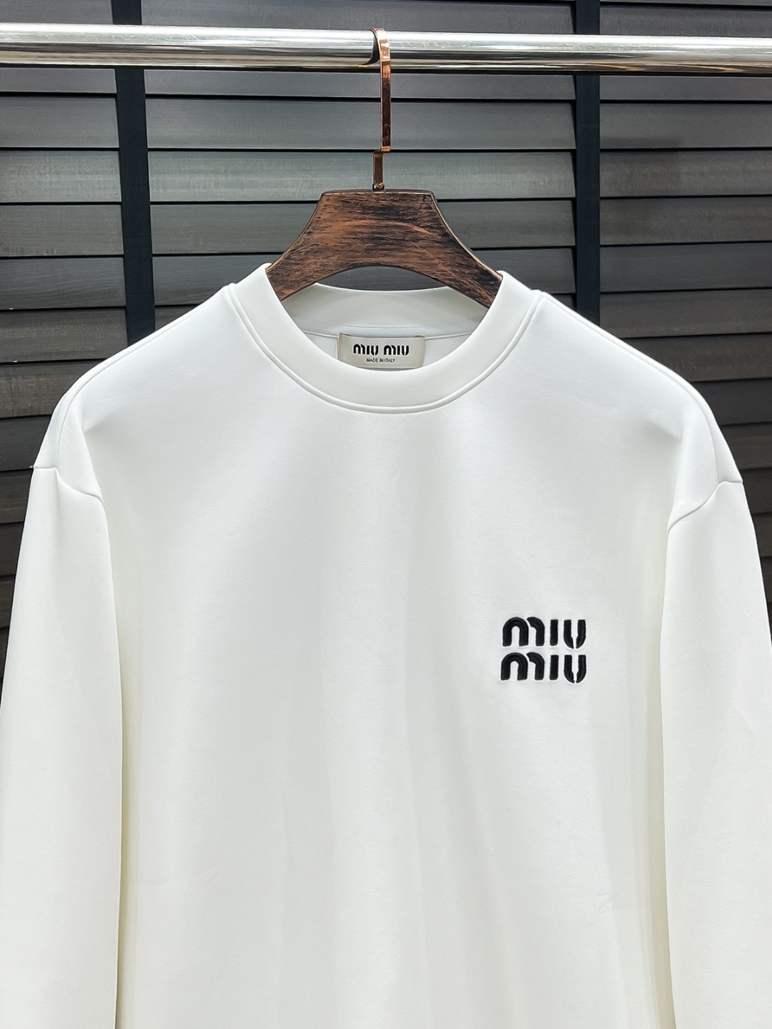 Miu Miu Couple Hoodie Cotton Black S-m-l-xl