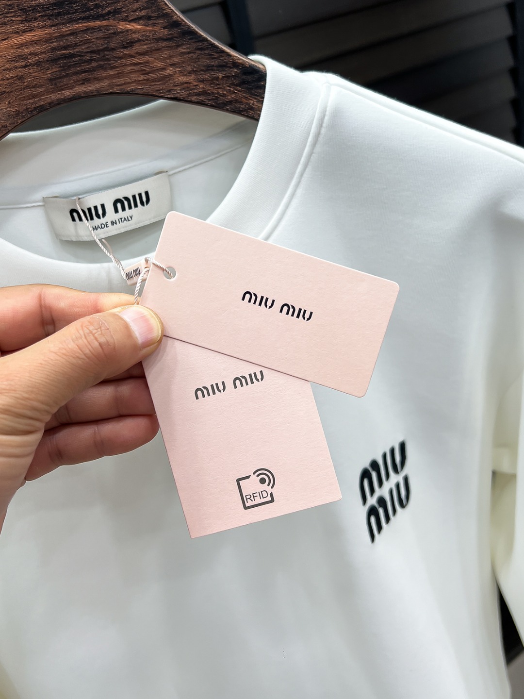 Miu Miu Couple Hoodie Cotton Black S-m-l-xl