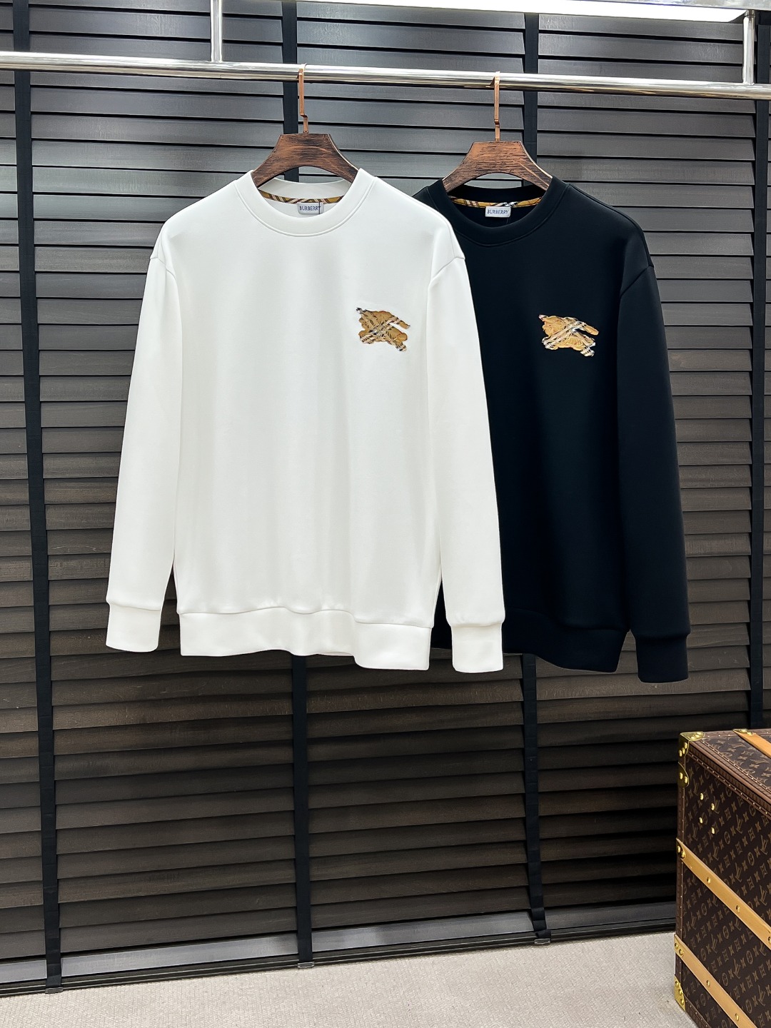 Burberry Couple Hoodie Cotton Black S-m-l-xl