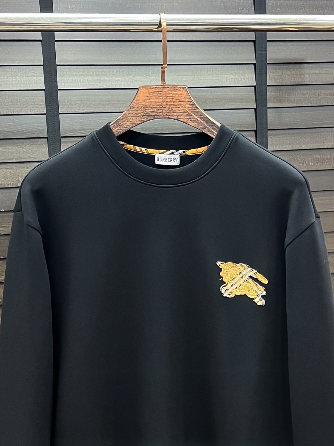 Burberry Couple Hoodie Cotton Black S-m-l-xl