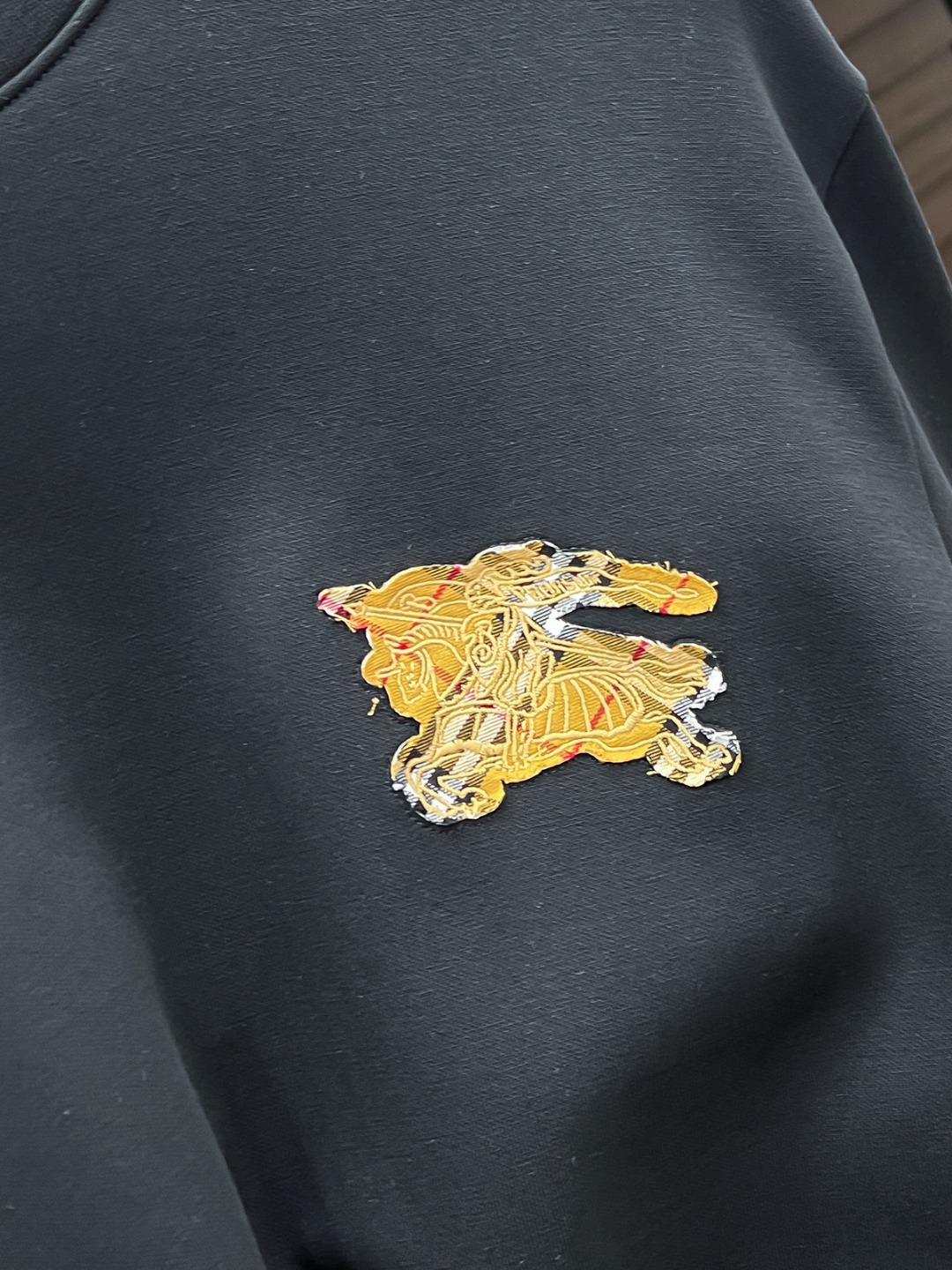 Burberry Couple Hoodie Cotton Black S-m-l-xl