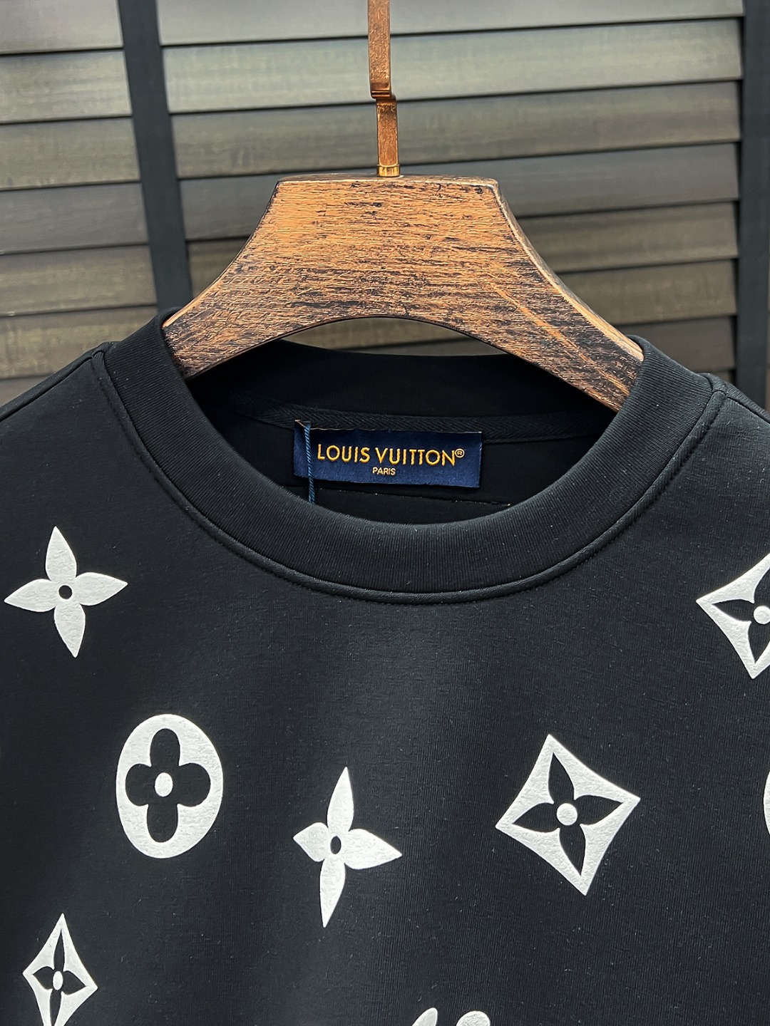 Louis Vuitton Couple Hoodie Cotton Black S-m-l-xl