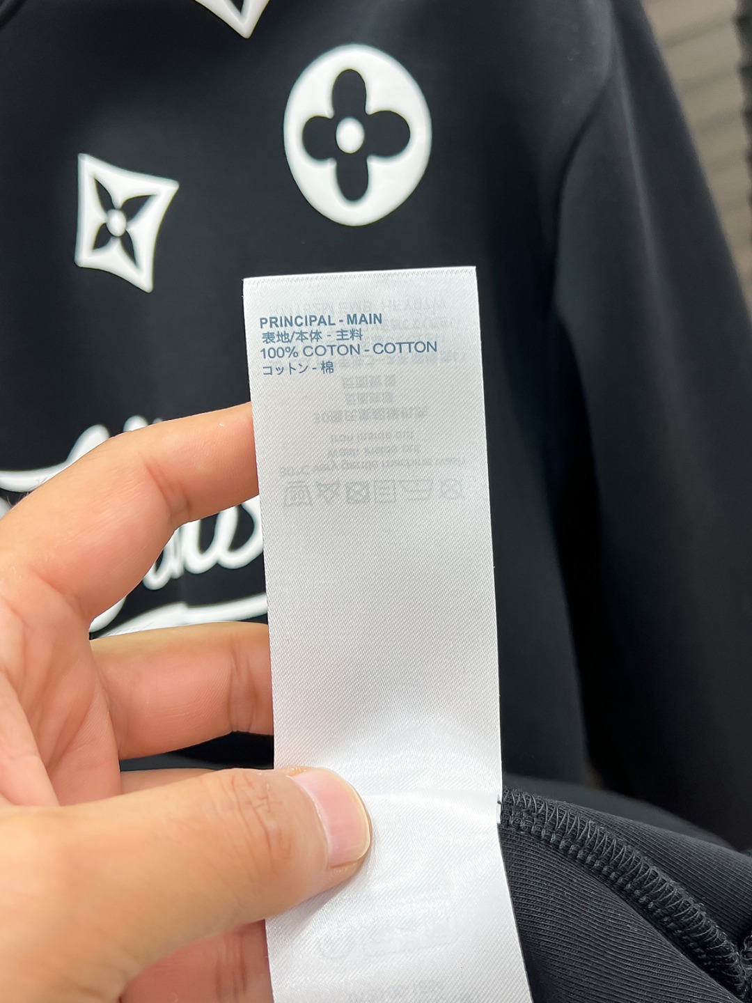 Louis Vuitton Couple Hoodie Cotton Black S-m-l-xl