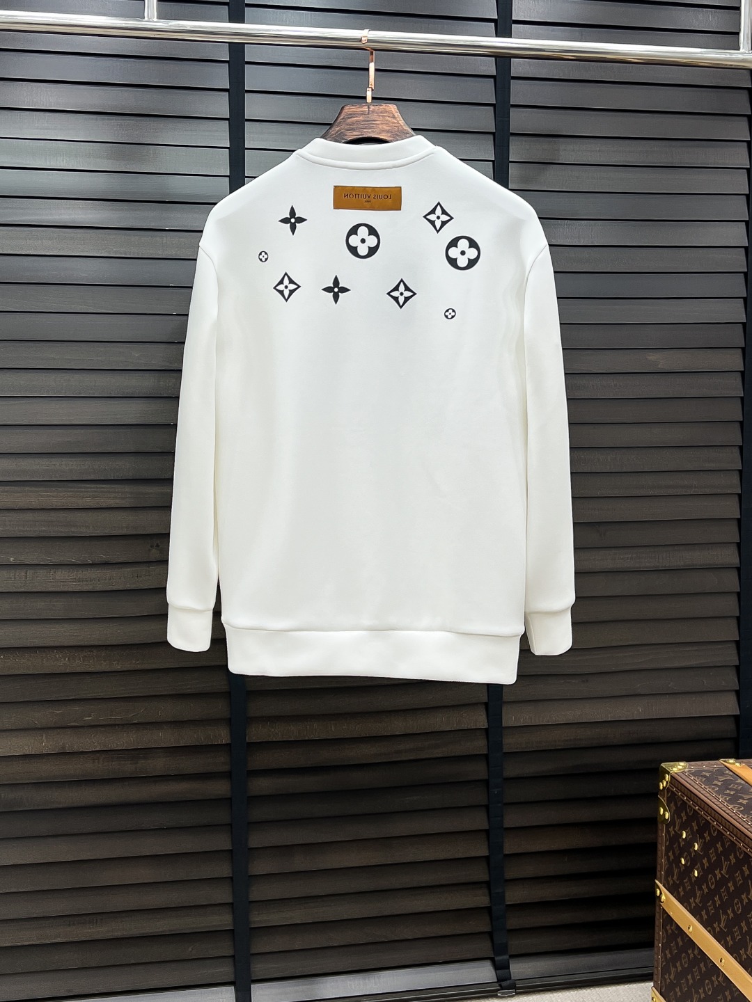 Louis Vuitton Couple Hoodie Cotton Black S-m-l-xl