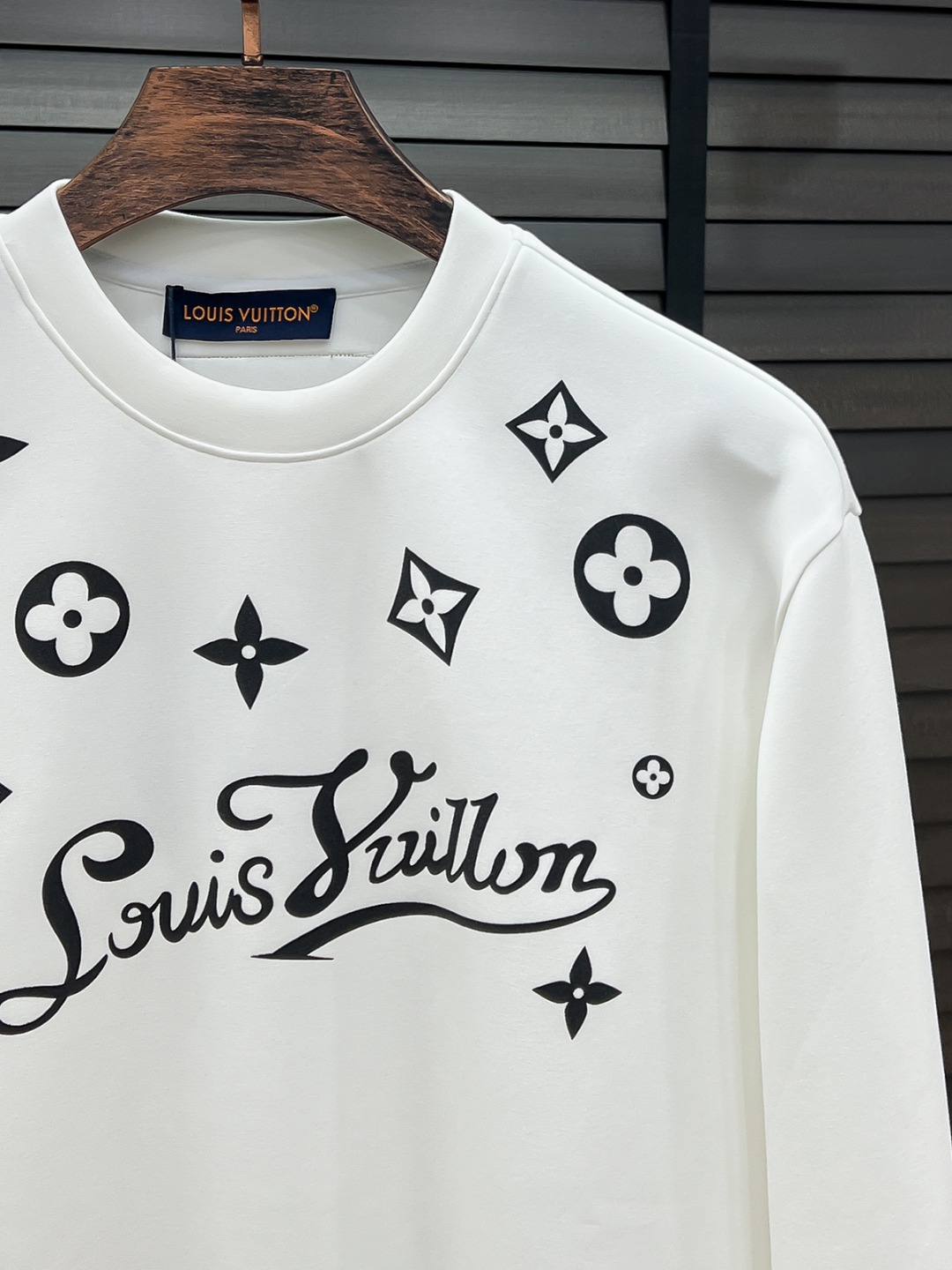 Louis Vuitton Couple Hoodie Cotton Black S-m-l-xl