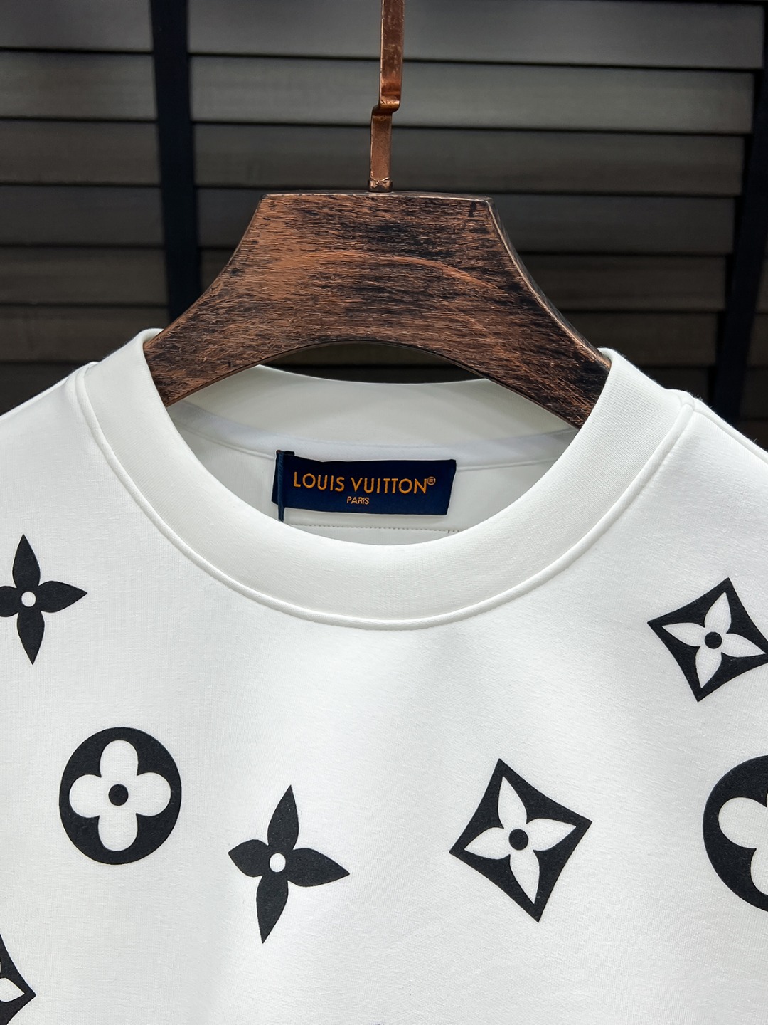 Louis Vuitton Couple Hoodie Cotton Black S-m-l-xl