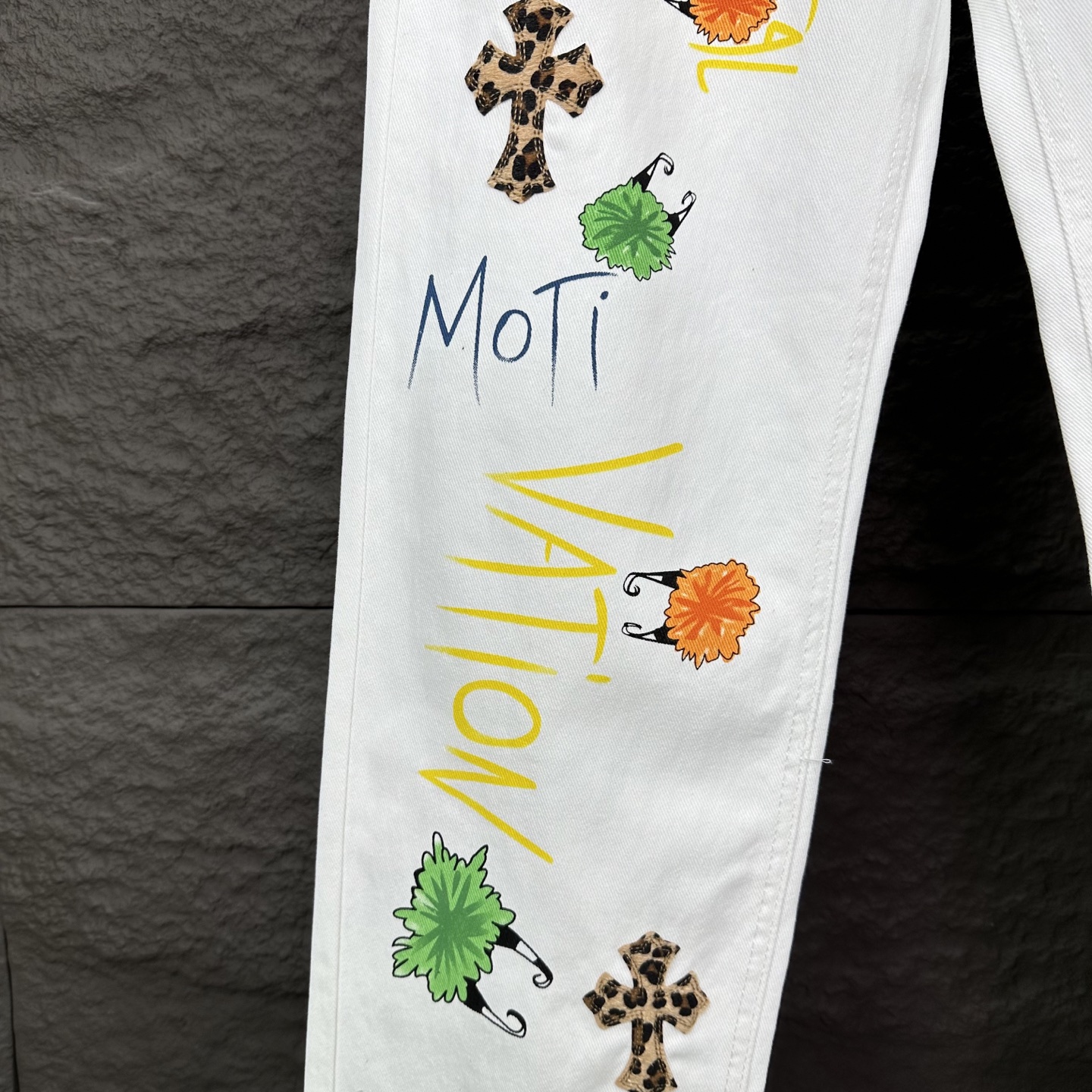 Chrome Hearts Couple Jeans White Couple Style