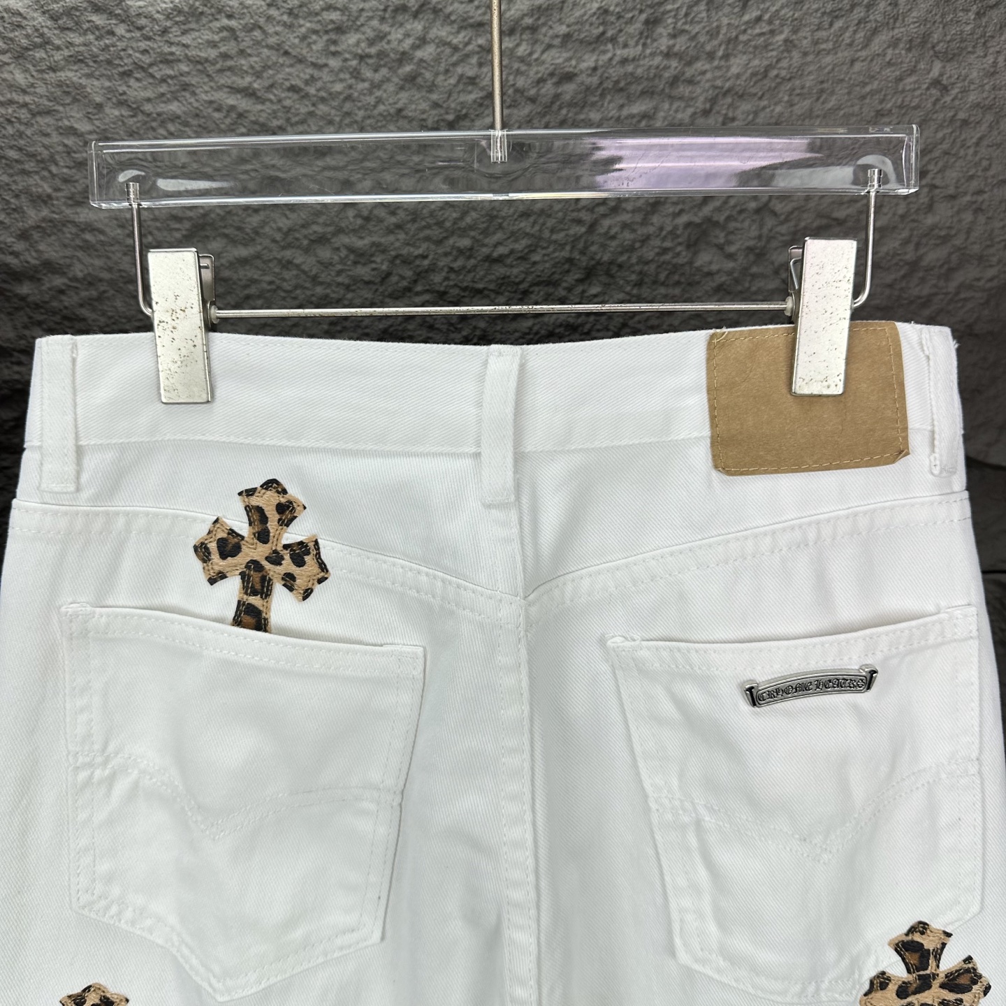 Chrome Hearts Couple Jeans White Couple Style