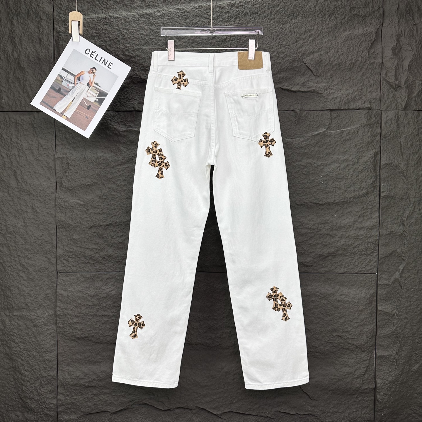 Chrome Hearts Couple Jeans White Couple Style