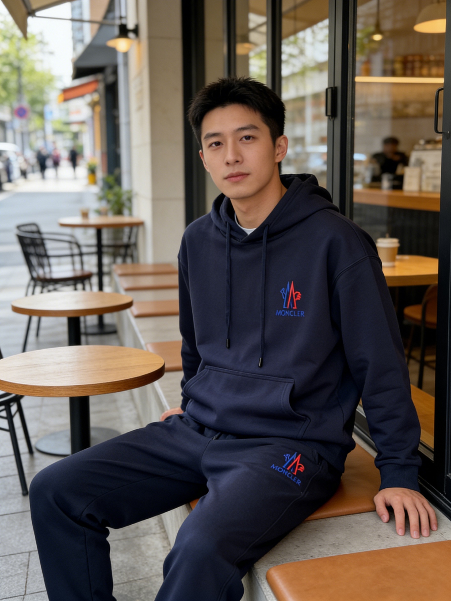 Moncler Couple Hoodie Cotton Black Hooded M-l-xl-175145