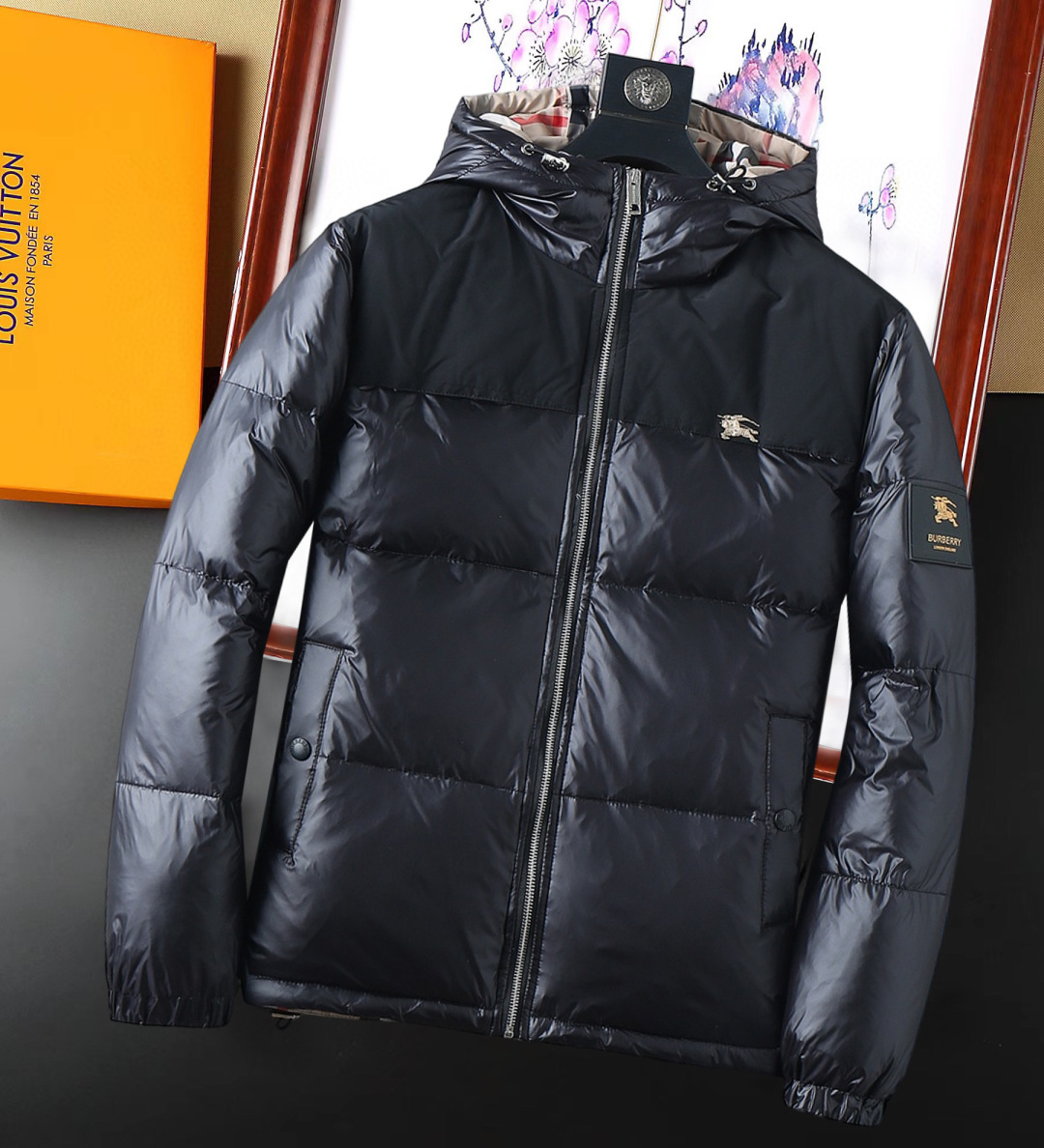 Burberry Couple Down Jacket Goose Down M-l-xl