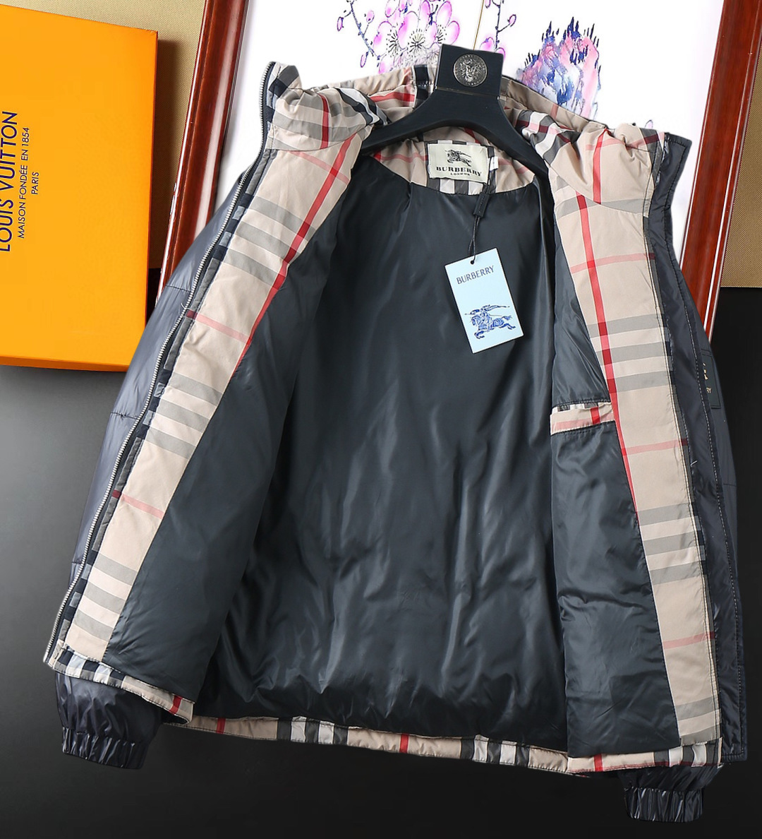 Burberry Couple Down Jacket Goose Down M-l-xl