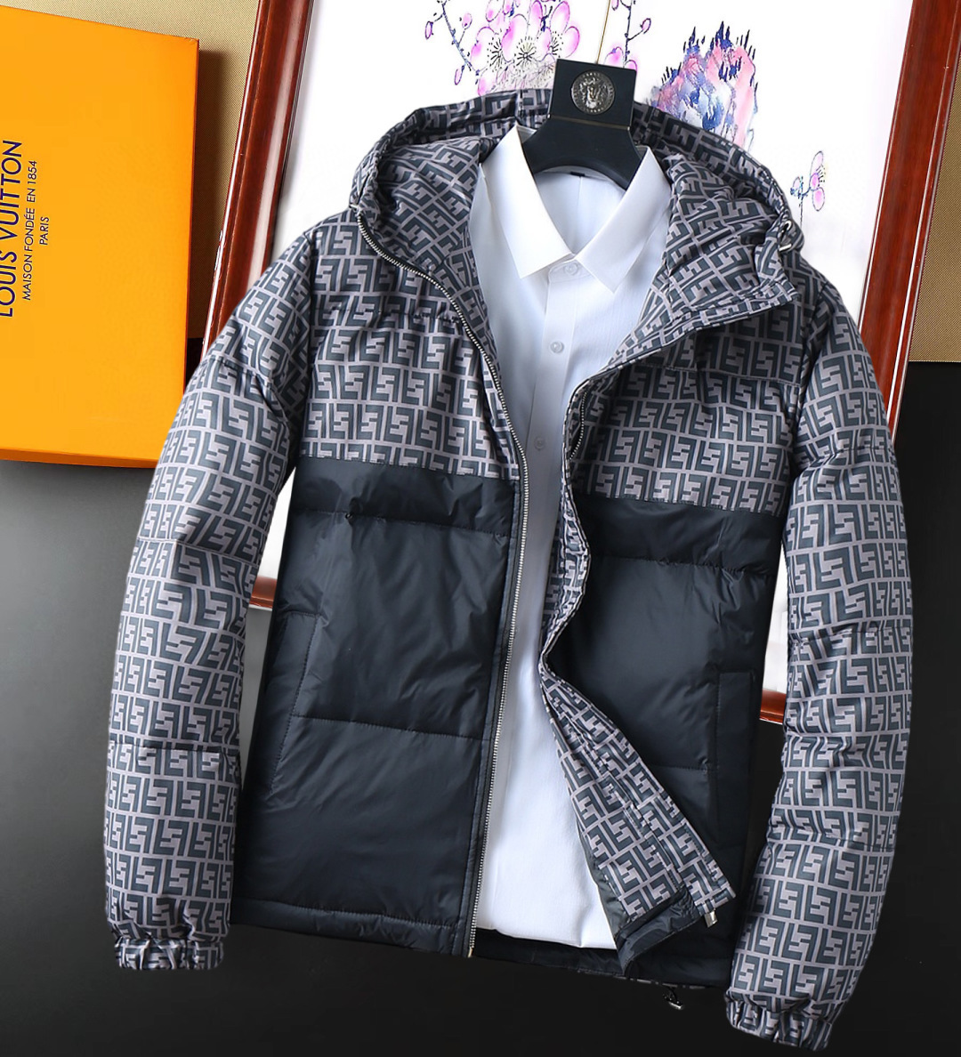 Fendi Couple Down Jacket Goose Down M-l-xl