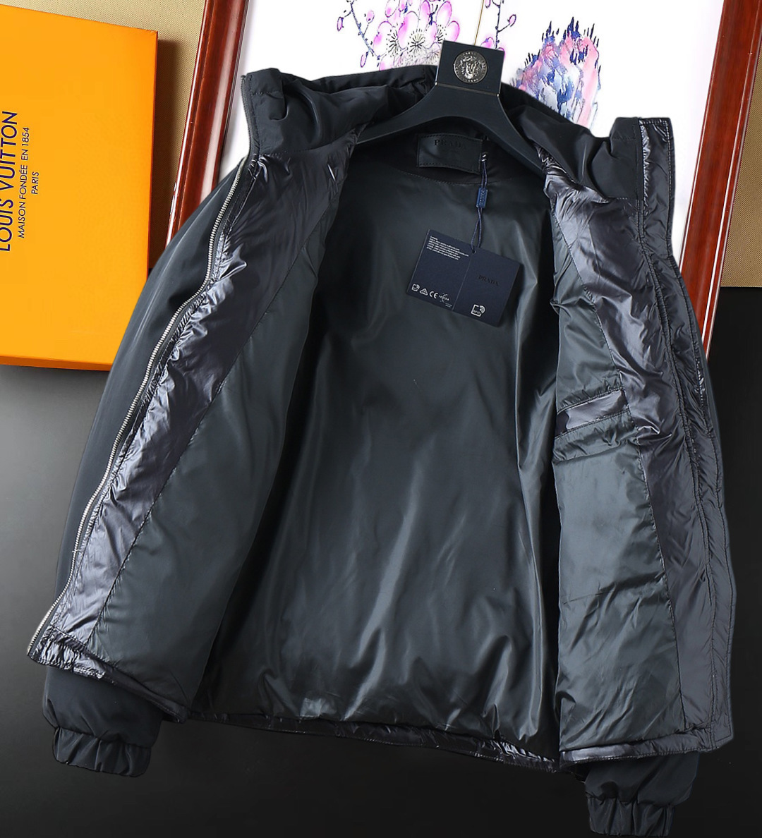 Prada Couple Down Jacket Goose Down M-l-xl