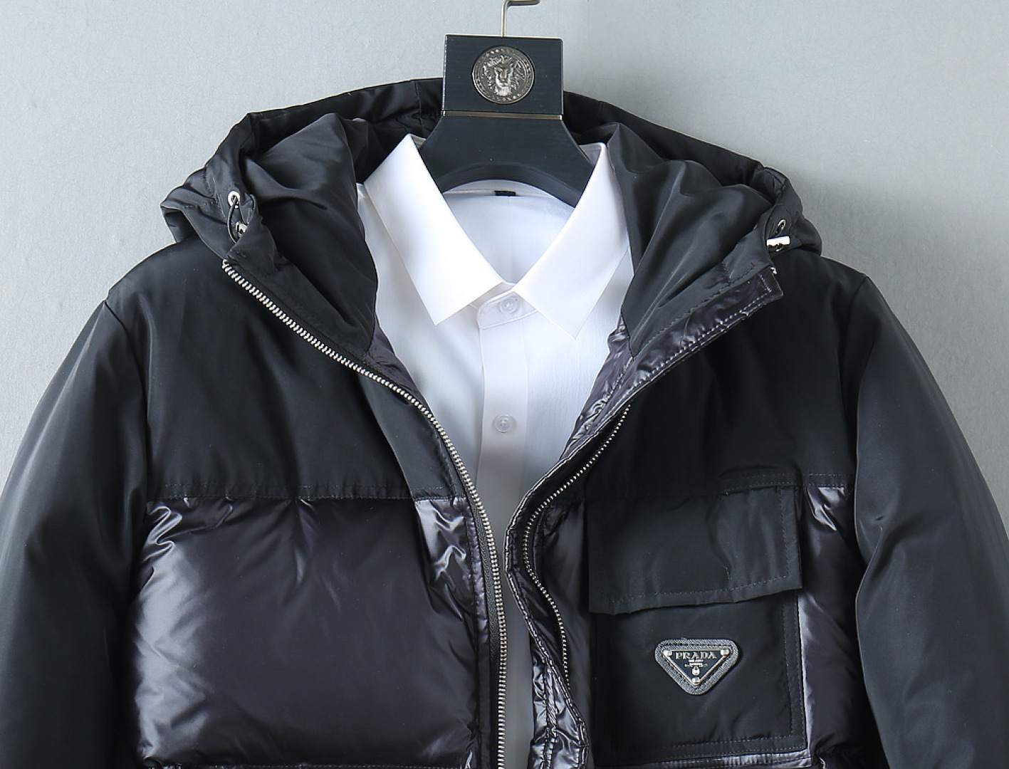 Prada Couple Down Jacket Goose Down M-l-xl