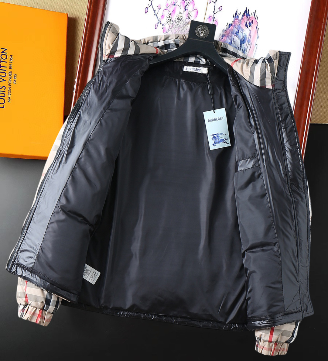 Burberry Couple Down Jacket Goose Down M-l-xl