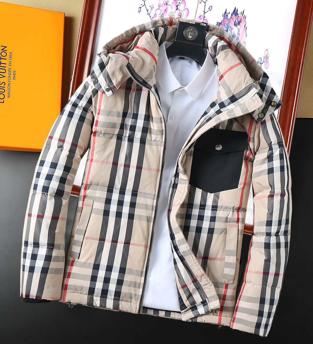 Burberry Couple Down Jacket Goose Down M-l-xl