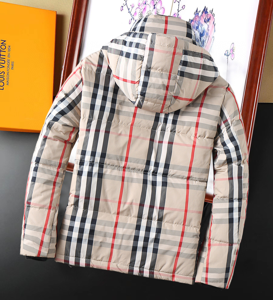 Burberry Couple Down Jacket Goose Down M-l-xl