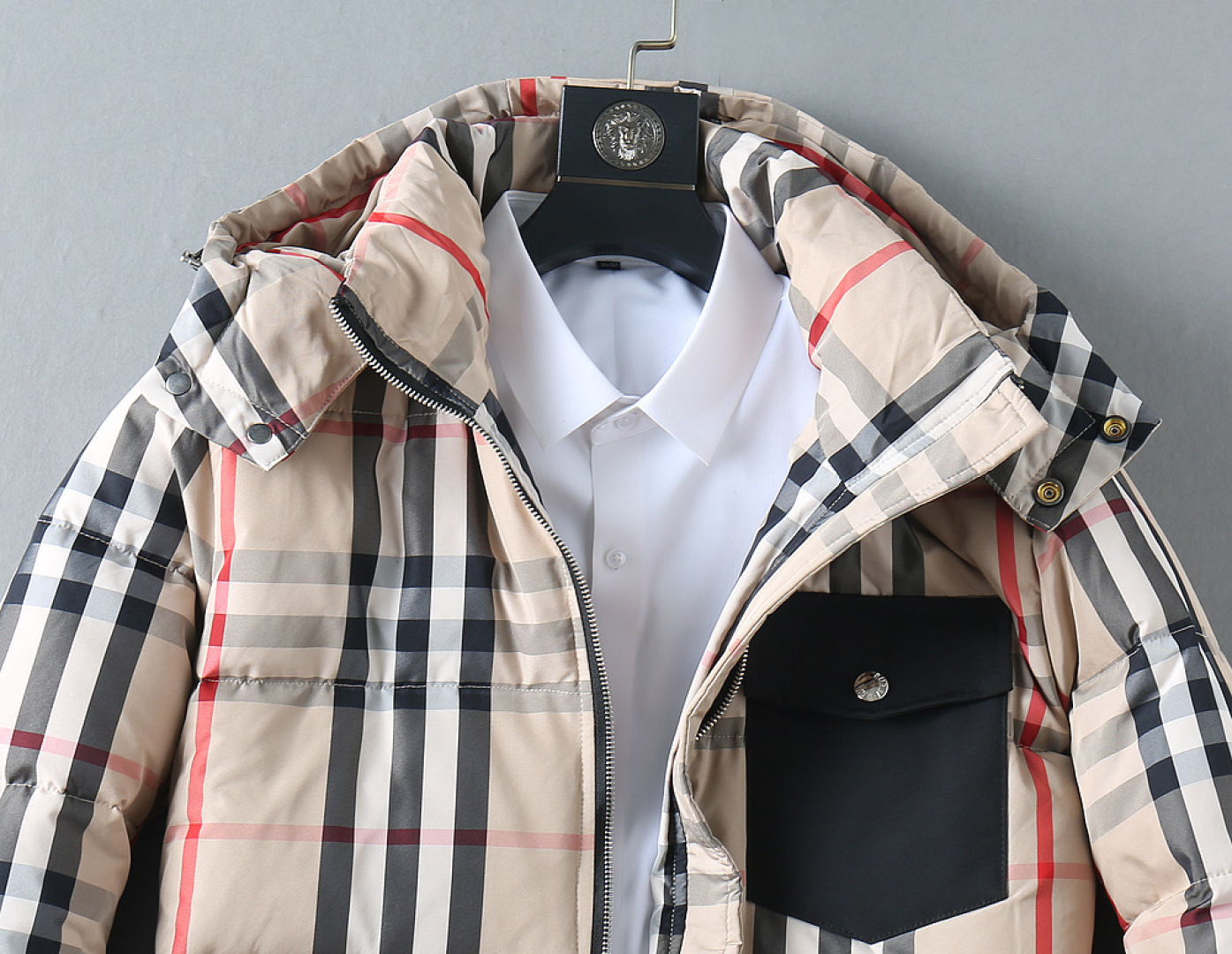 Burberry Couple Down Jacket Goose Down M-l-xl