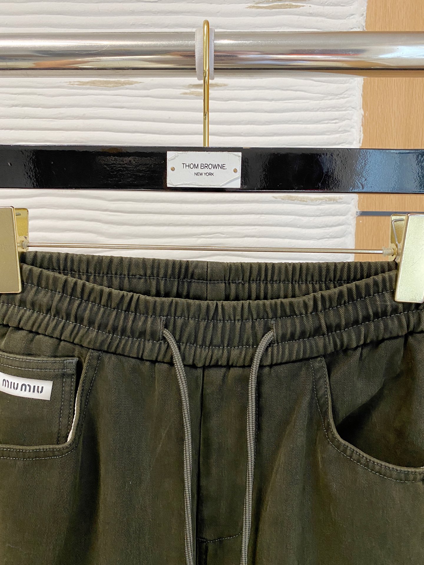 Miu Miu Male Basic Clothing Cotton Fleece Lined M