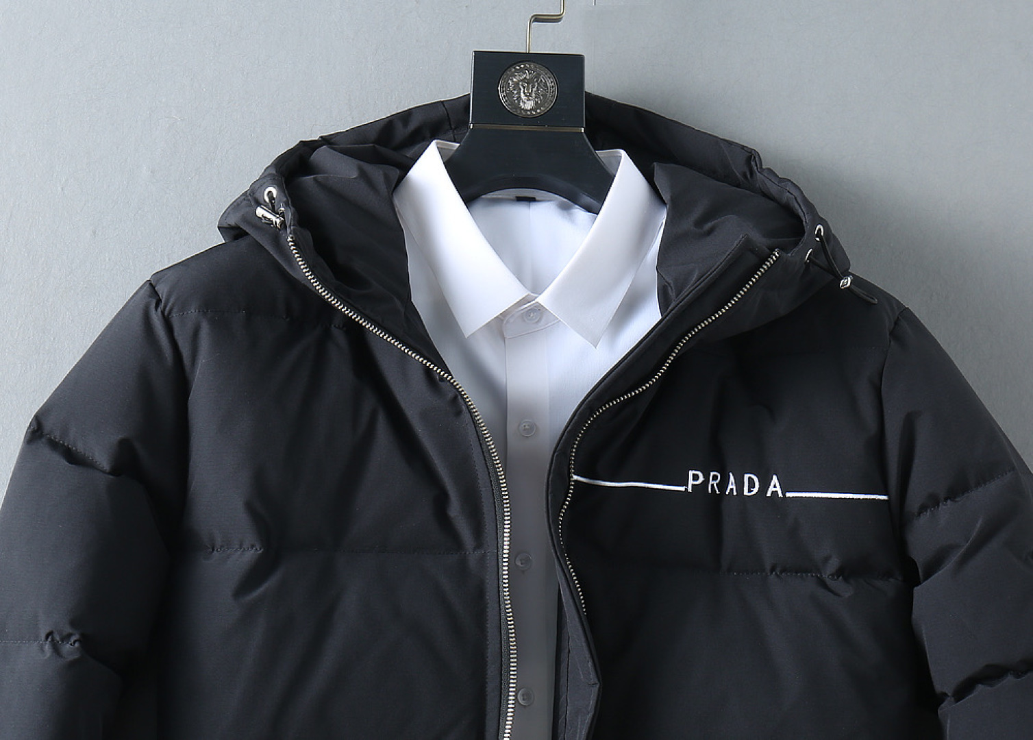 Prada Couple Down Jacket Goose Down M-l-xl