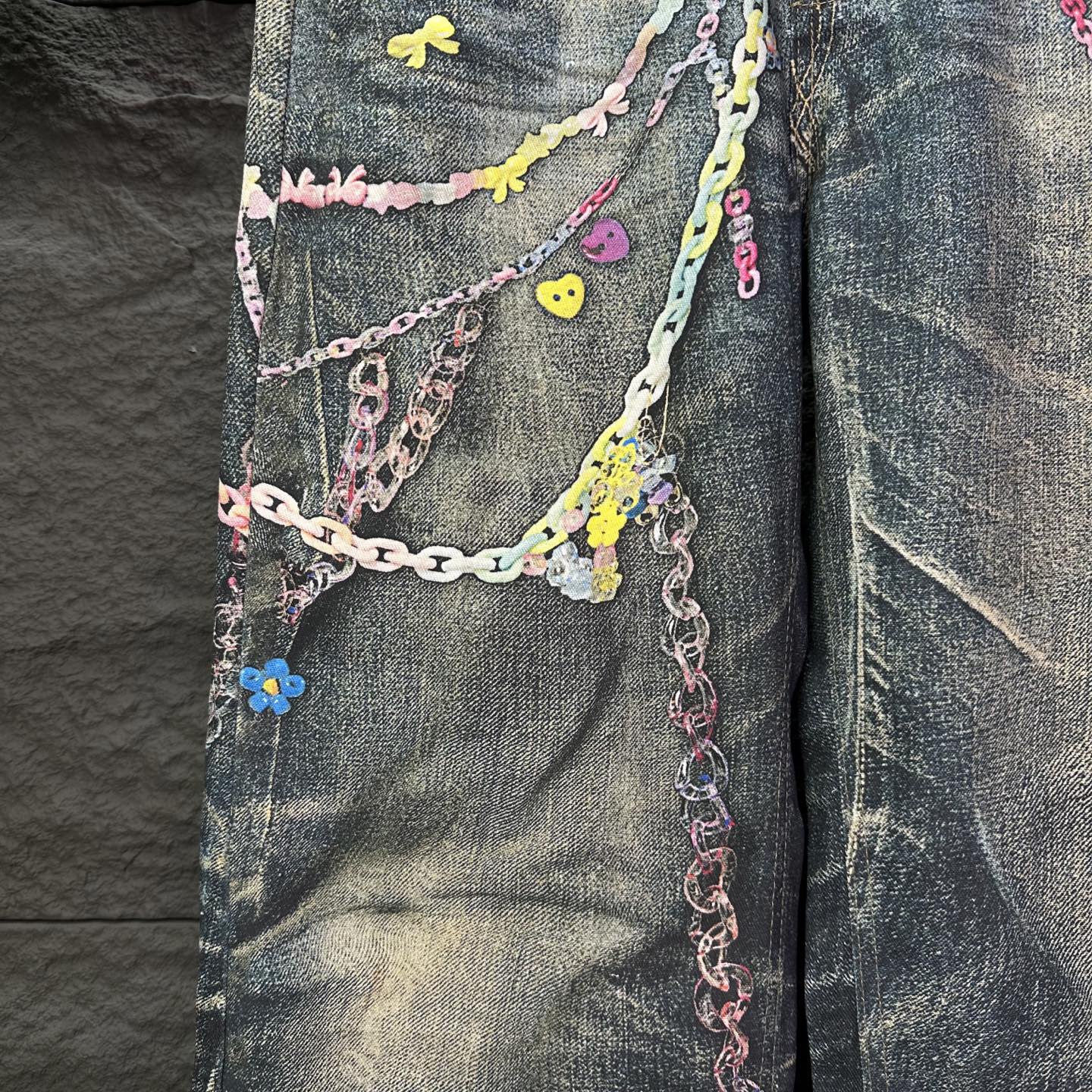 Dior Couple Jeans Loose Fit S-xl