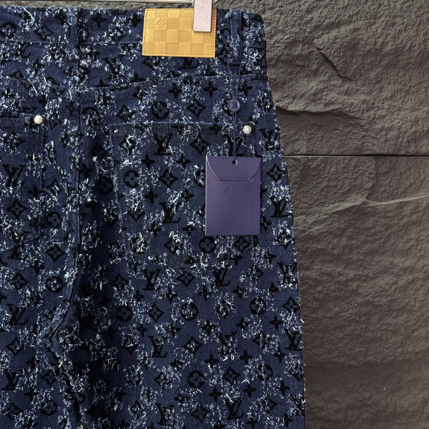 Louis Vuitton Couple Jeans Blue Loose Fit L