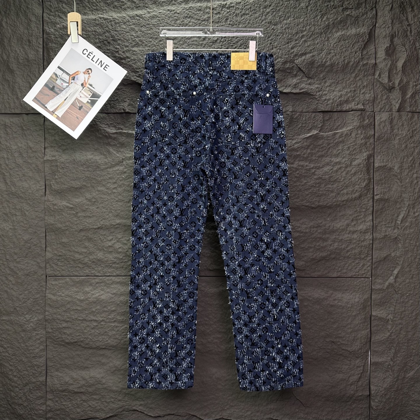 Louis Vuitton Couple Jeans Blue Loose Fit L