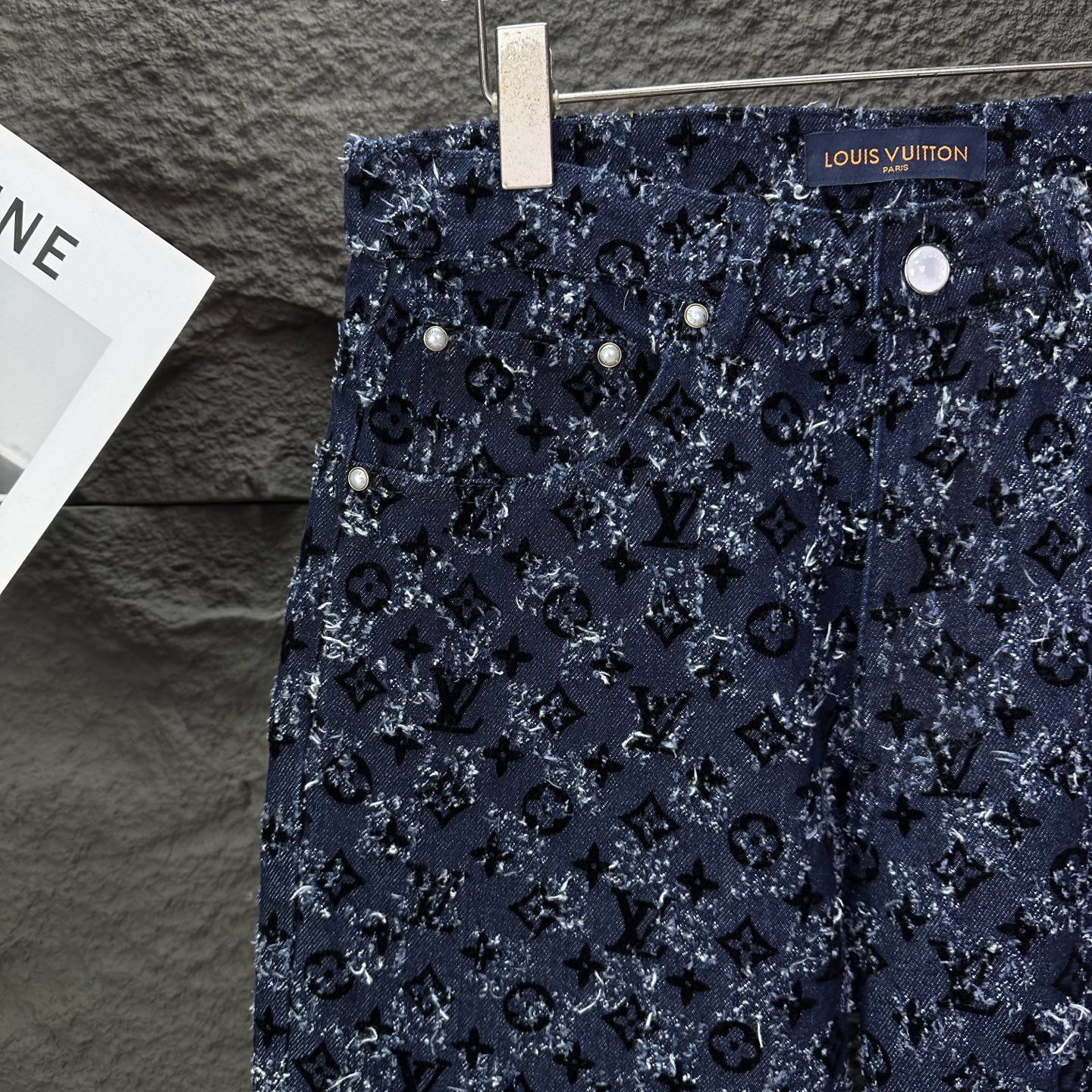 Louis Vuitton Couple Jeans Blue Loose Fit L