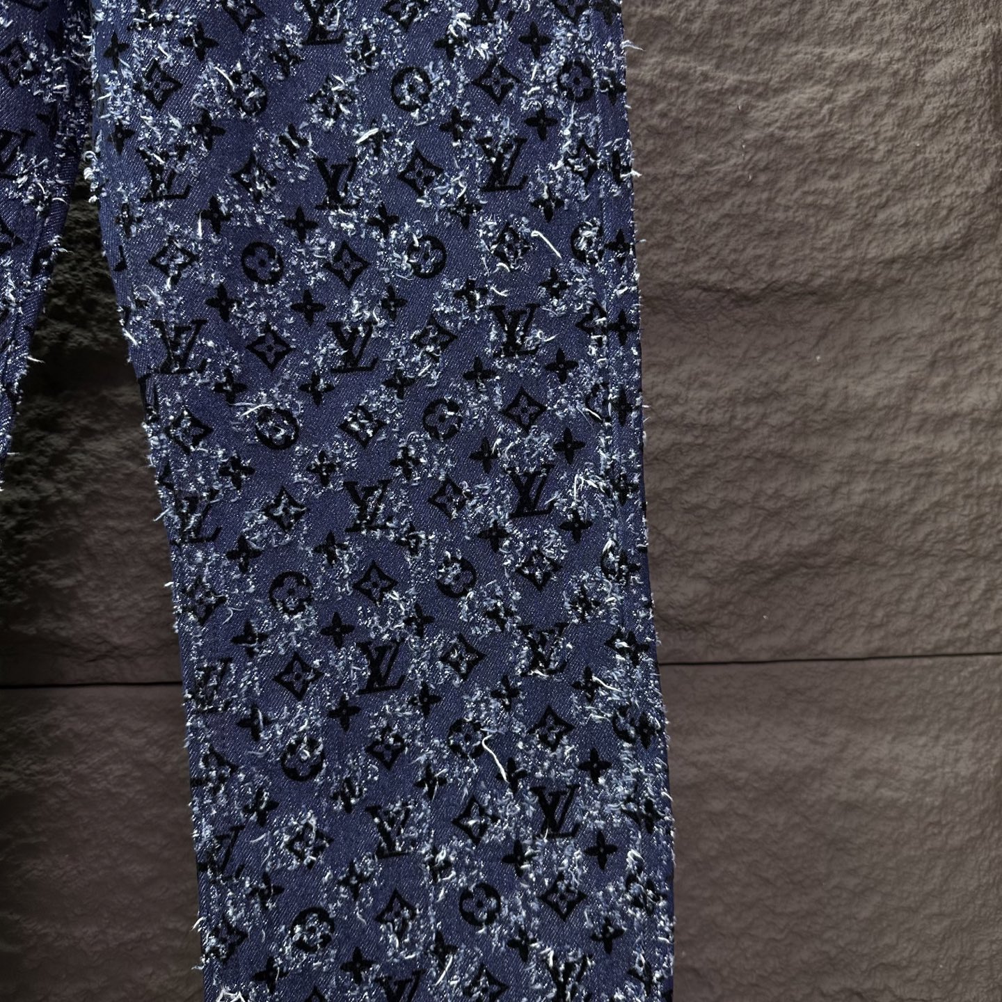 Louis Vuitton Couple Jeans Blue Loose Fit L