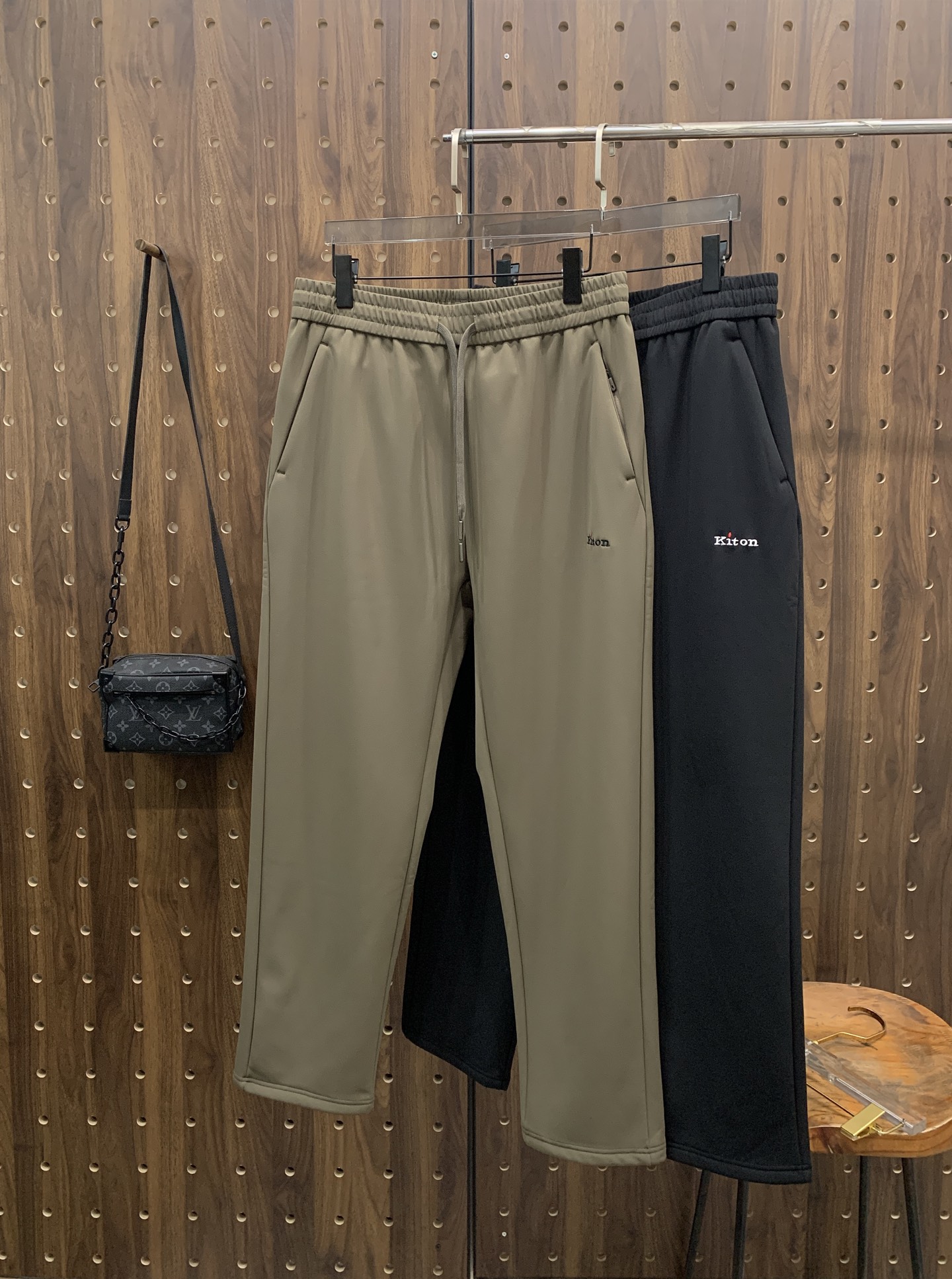 Kiton Sports Pants Fleece Lined M-xl