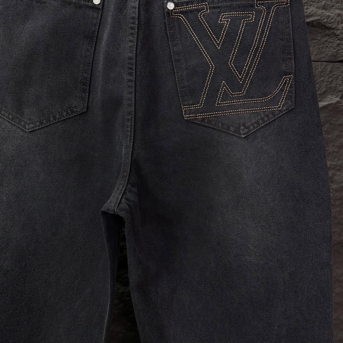 Louis Vuitton Couple Jeans Loose Fit