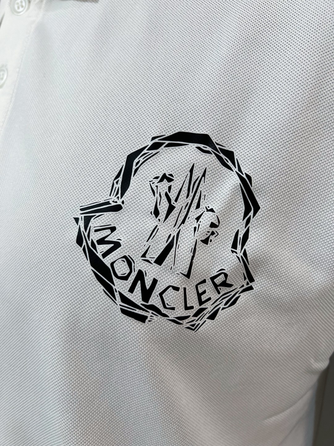 Moncler Male Shirt Black Printed Xs-s-m-l-xl