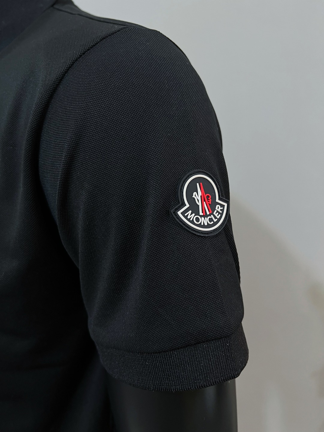 Moncler Male Shirt Black Printed Xs-s-m-l-xl