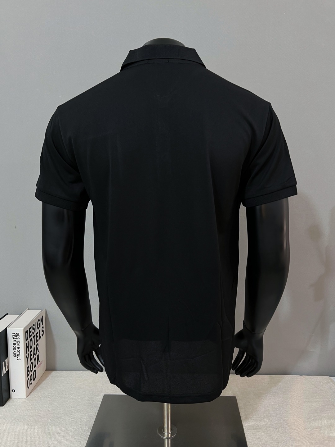 Moncler Male Shirt Black Printed Xs-s-m-l-xl