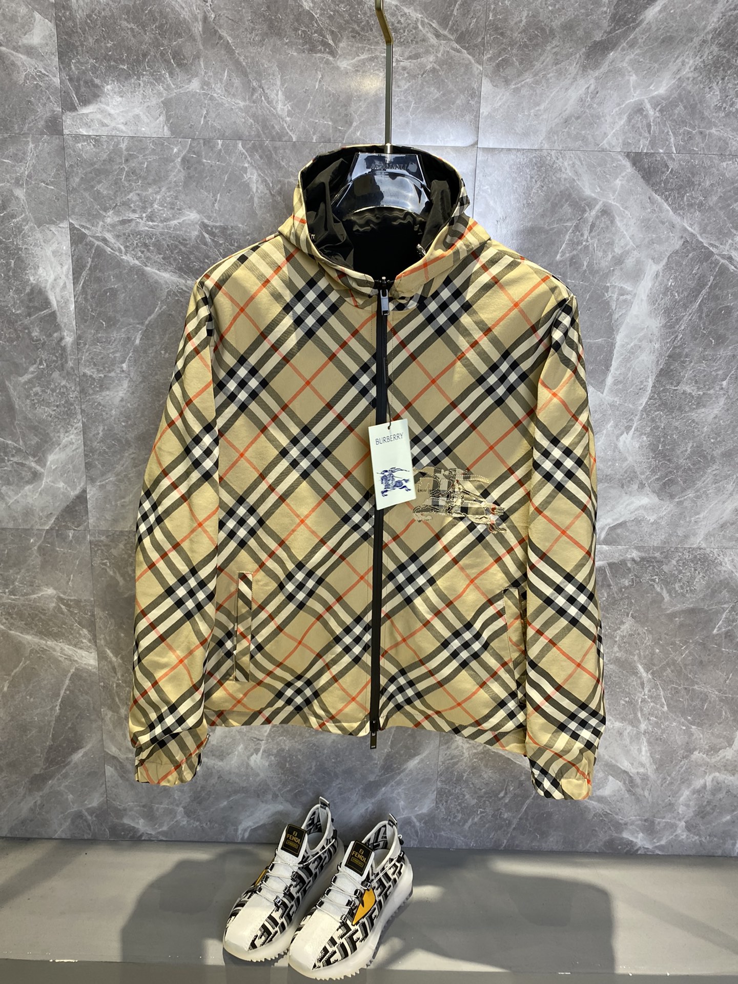 Burberry Male Jacket Polyester M-xl