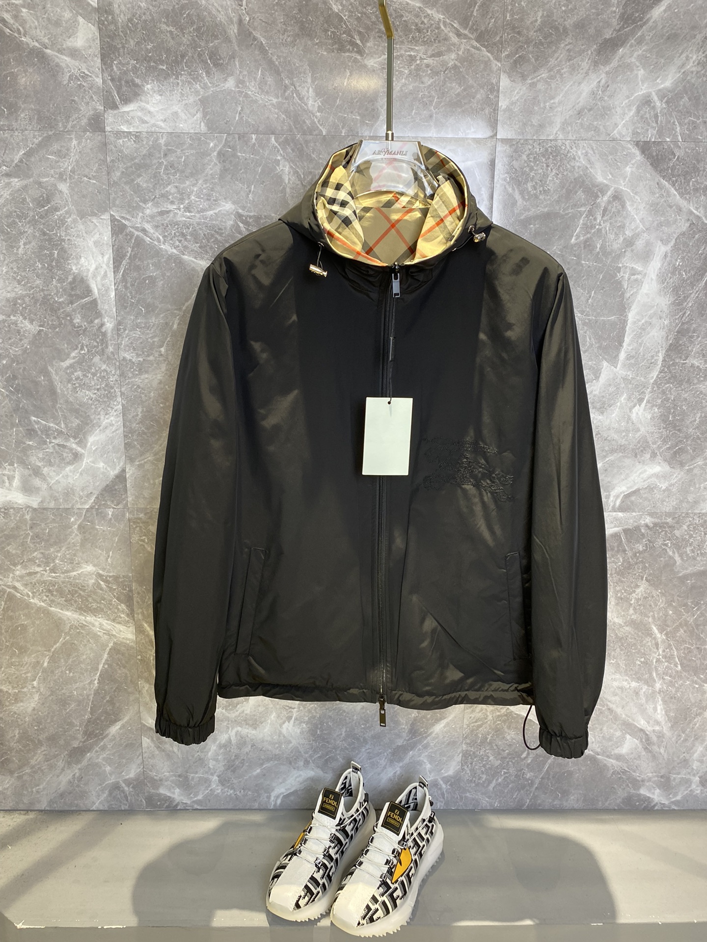 Burberry Male Jacket Polyester M-xl