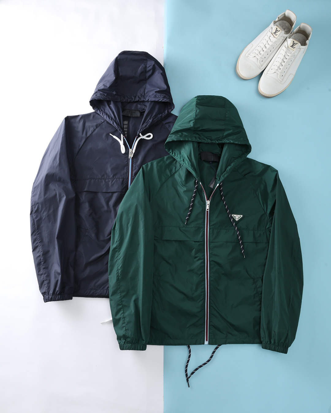 Prada Male Jacket Hooded M-l-xxxl